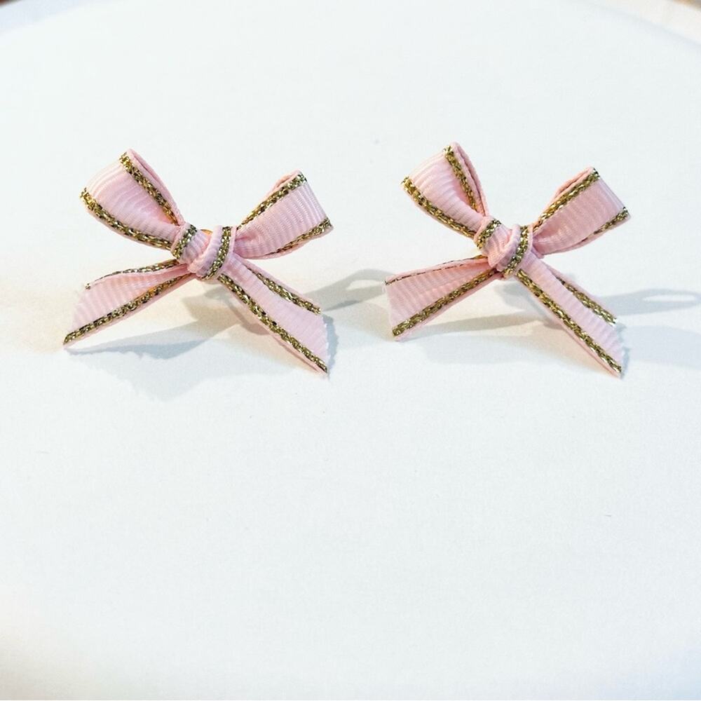 Grosgrain Bow Stud Earrings
